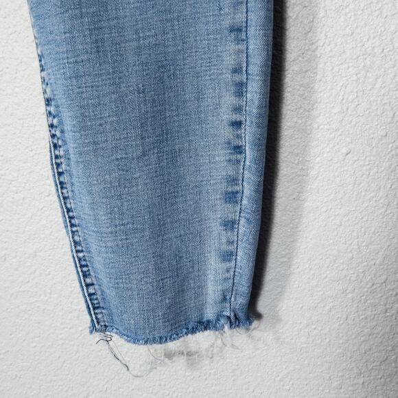 Pistola Raw Hem Ankle Jeans Light Wash Mid Rise Size 32 Clean Girl - Picture 5 of 10